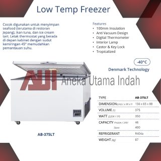 GEA AB-375LT CHEST FREEZER LOW TEMPERATURE -40 DERAJAT CELCIUS UNTUK MENYIMPAN SEAFOOD DLL - KAPASITAS 375 LITER