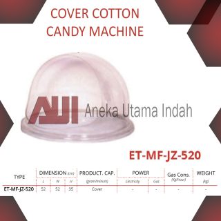 GETRA ET-MF-JZ-520 ET MF JZ 520 COVER / PENUTUP COMMERCIAL COTTON CANDY