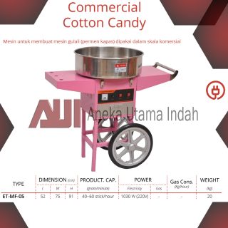 GETRA ET-MF-05 ET MF 05 ETMF 05 ET-MF05 COMMERCIAL CANDY MACHINE MESIN PEMBUAT GULA KAPAS / MESIN GULALI / CANDY MACHINE