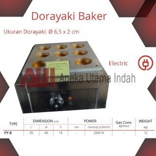 GETRA FY-9 FY 9 FY9 DORAYAKI BAKER PEMBUAT KUE BOLU ELECTRIC RED BEAN CAKE MACHINE - MESIN UNTUK MEMBUAT DORAYAKI