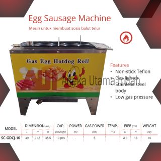 GETRA SC-GDCJ-10 SC GDCJ 10  EGG SAUSAGE MACHINE MESIN SOSTEL / SOSIS BALUT TELUR / EGG HOT DOG BAKER ATAU ALAT UNTUK MEMBUAT TELUR UNTUK HOT DOG