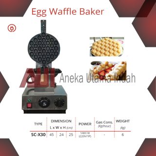 GETRA SC-X30 SC X30 SCX30 ELECTRIC EGG WAFFLE BAKER WAFFLE BERBENTUK BULAT TELUR MESIN WAFFLE PAKAI LISTRIK