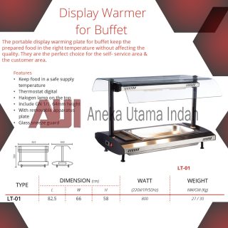GETRA LT-01 DISPLAY WARMER FOR BUFFET - PIRING PENGHANGAT TAMPILAN PORTABEL UNTUK PRASMANAN