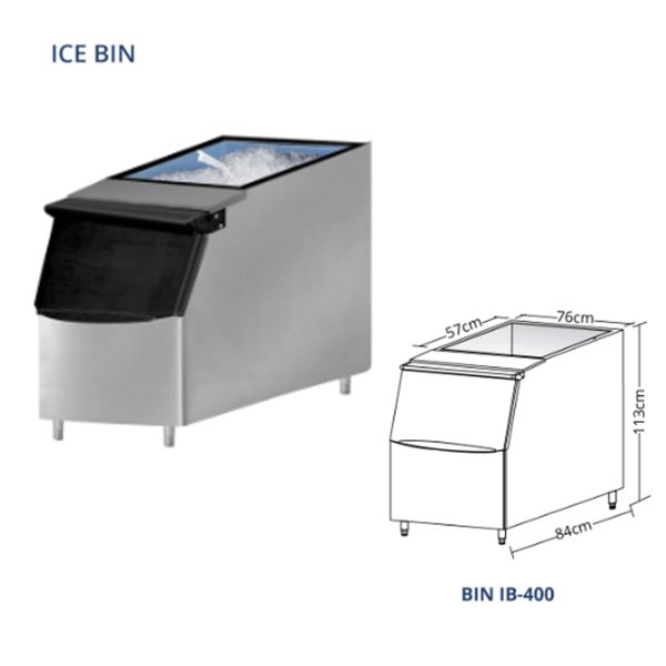 GEA IB-400 ICE BIN KABINET PENYIMPANAN ES UNTUK MESIN PEMBUAT ES BATU