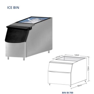 GEA IB-700 ICE BIN KABINET PENYIMPANAN ES UNTUK MESIN PEMBUAT ES BATU