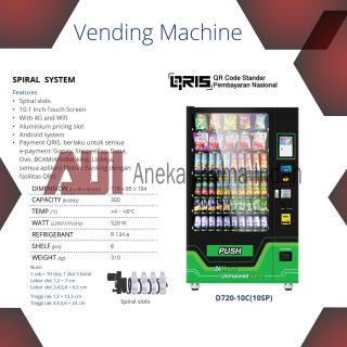 GEA D720-10C(10SP) VENDING MACHINE/MESIN PENDINGIN JUAL OTOMATIS