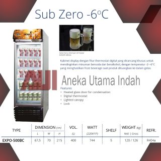 GEA EXPO-500BC DISPLAY COOLER / BEER COOLER / SHOWCASE KHUSUS UNTUK MENYIMPAN BEER