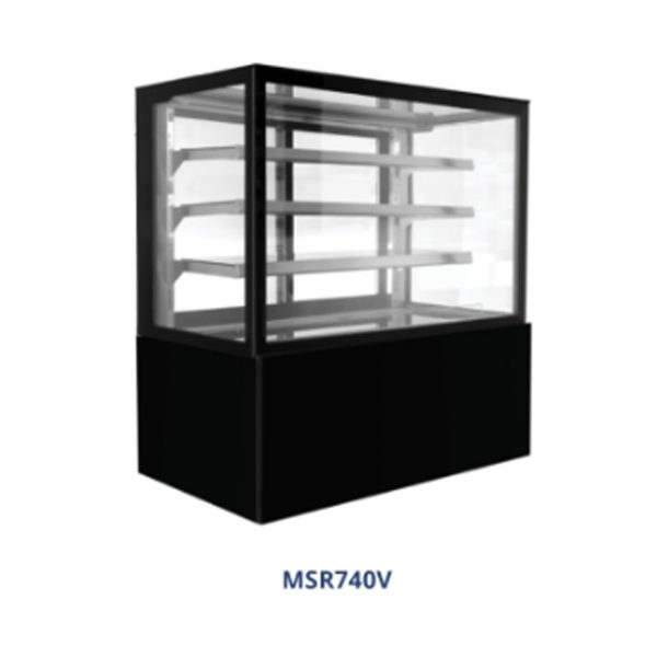 GEA MSR740V RECTANGULAR CAKE SHOWCASE BLACK / PEMAJANG & PENDINGIN KUE