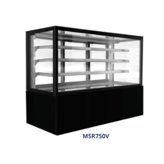 GEA MSR750V RECTANGULAR CAKE SHOWCASE BLACK / PEMAJANG & PENDINGIN KUE