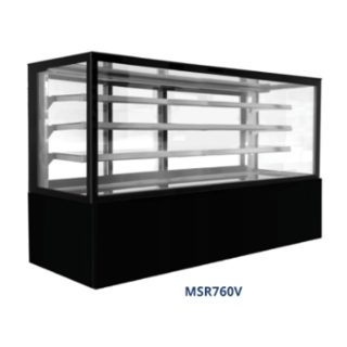 GEA MSR760V RECTANGULAR CAKE SHOWCASE BLACK / PEMAJANG & PENDINGIN KUE