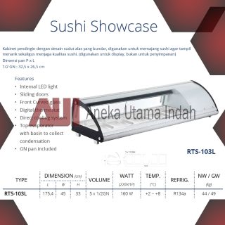 GEA RTS-103L SUSHI SHOWCASE - TEMPAT DISPLAY SUSHI PEMAJANG SUSHI