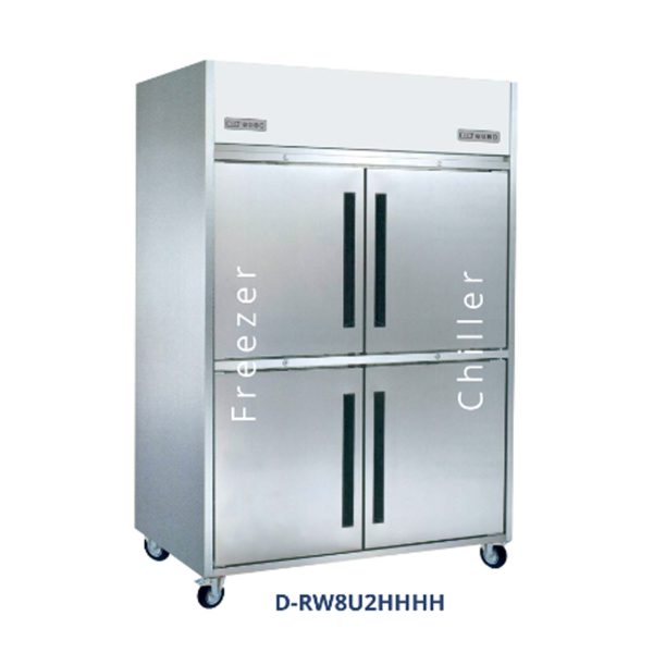 GEA D-RW8U2HHHH SS UPRIGHT COMBI 4 DOOR / KULKAS KOMERSIAL