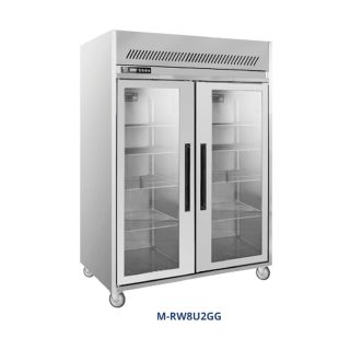GEA M-RW8U2GG S/S GLASS DOOR UPGRIGHT CHILLER