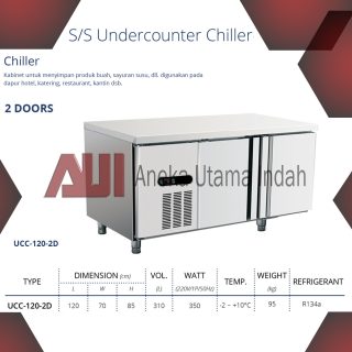 GEA UCC-120-2D SS KITCHEN REFRIGERATION UNDERCOUNTER CHILLER