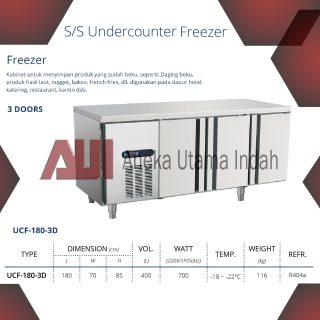 GEA UCF-180-3D STAINLESS STEEL KITCHEN REFRIGERATION UNDERCOUNTER FREEZER