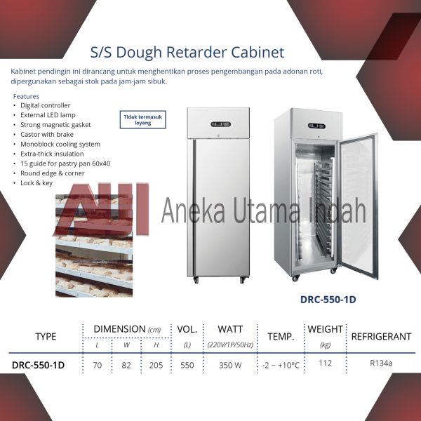 GEA DRC-550-1D DOUGH RETARDER CABINET - KABINET PENCEGAH PENGEMBANG ROTI