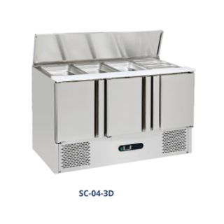 GEA SC-04-3D STAINLESS STEEL UNDER COUNTER CHILLER FOR SALADS AND PIZZA