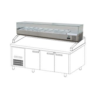 GEA STC-120 COUNTER TOP SALAD CASE - TEMPAT MENARUH SALAD PORTABLE