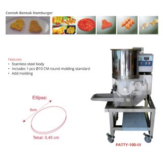 GETRA PATTY-100-III AUTOMATIC HAMBURGER DAGING BURGER PENCETAK NUGGET